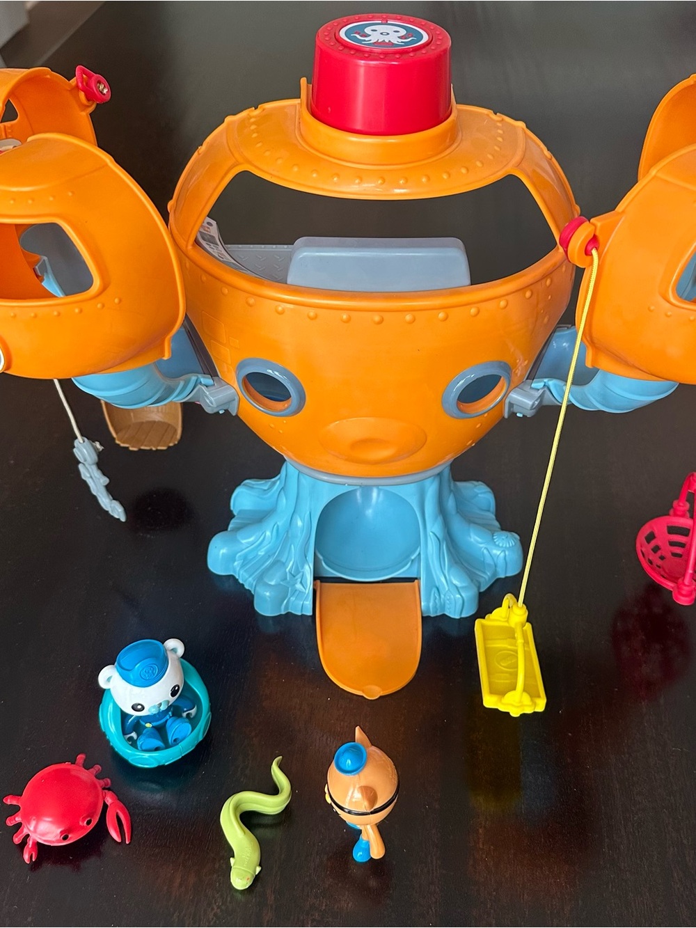 Mattel-Octonauts 2010 Octopod HQ w/ working Octo Alert Button, Kwazi & Barnacles
